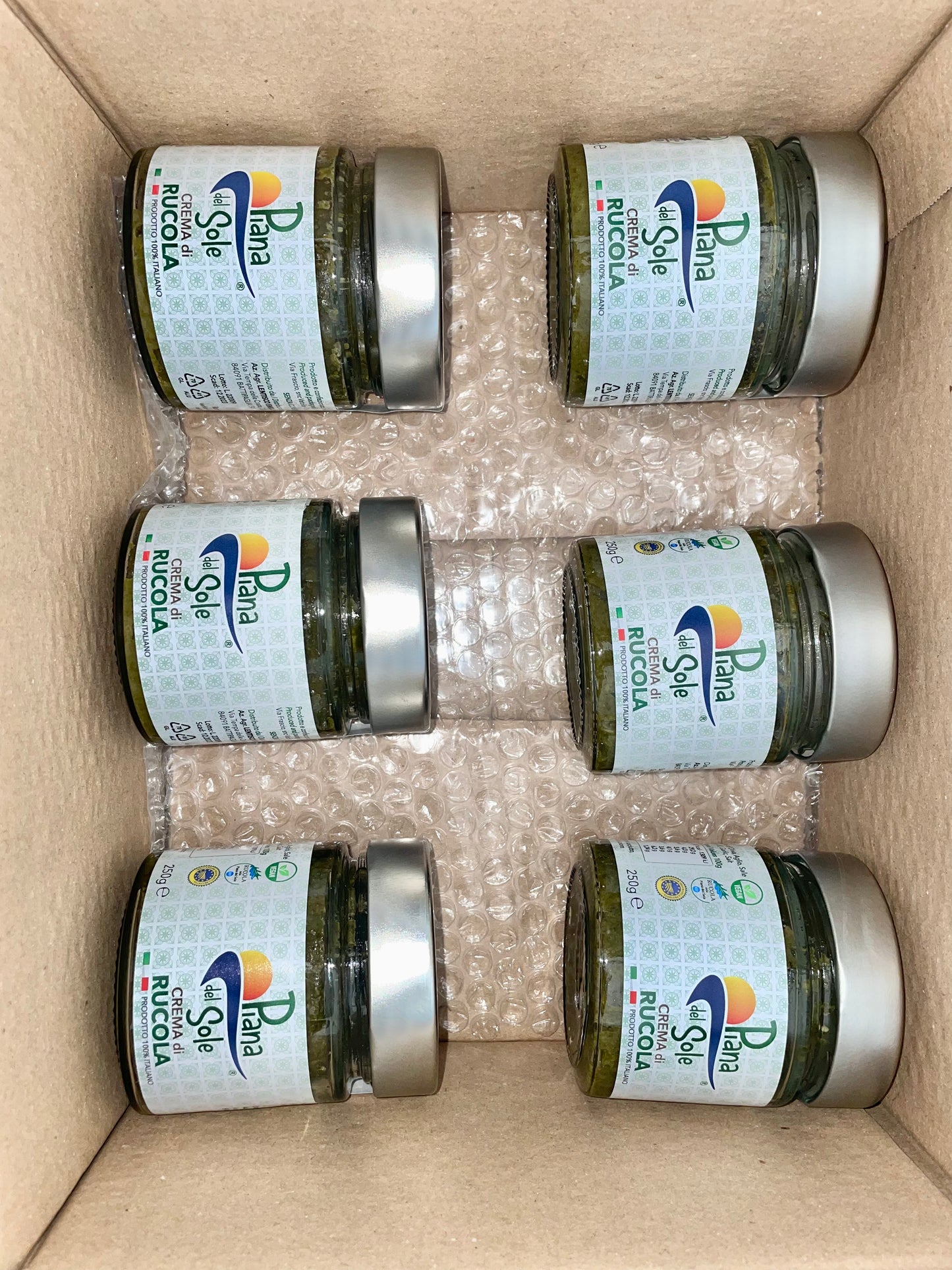 Box 6 vasetti Crema di Rucola