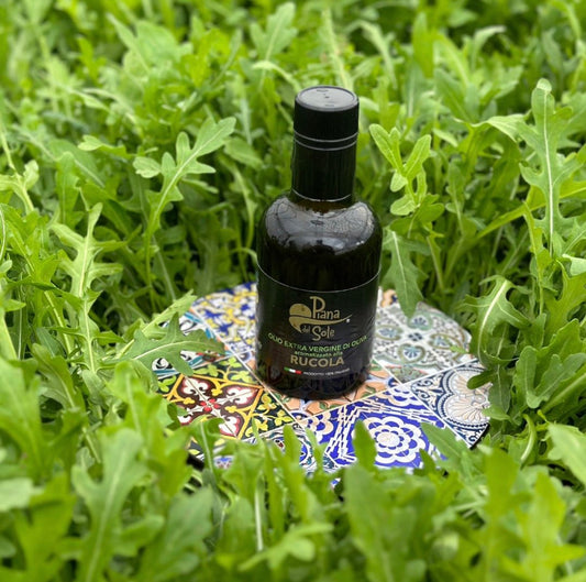 Olio Evo aromatizzato alla rucola